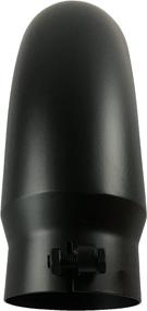 img 2 attached to 🔩 Durable Stainless Steel Diesel Exhaust Tip, 4.00" Inlet, 5.00" Diameter x 16.00" Length, Bolt-On Turn Down Design, High-Temp Black Powder Coating - WTD50016-400-BOSS-BP by Wesdon Exhaust Tip