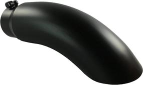 img 4 attached to 🔩 Durable Stainless Steel Diesel Exhaust Tip, 4.00" Inlet, 5.00" Diameter x 16.00" Length, Bolt-On Turn Down Design, High-Temp Black Powder Coating - WTD50016-400-BOSS-BP by Wesdon Exhaust Tip