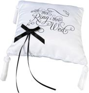 lillian rose black wedding pillow logo