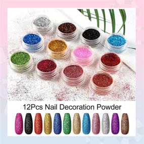 img 2 attached to Peacecolor Rhinestone Decorations Professional Manicure