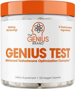 img 4 attached to 💪 Genius Test - A Powerful Testosterone Booster For Men, Natural Energy & Libido Support, Brain Function Enhancement, Fat Loss & Muscle Building Supplement with Ksm-66 Ashwagandha, Shilajit, and Tongkat Ali, 120 Veggie Capsules