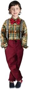 img 2 attached to 👔 Burgundy Boys' Clothing Sets with Nwada Suspenders: Style with Gentleman Elegance