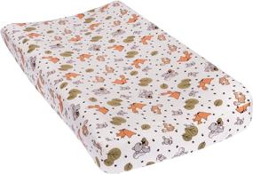 img 3 attached to Trend Lab Friendly Forest Deluxe Flannel Changing Pad Cover: Soft and Stylish Protection for Your Little One