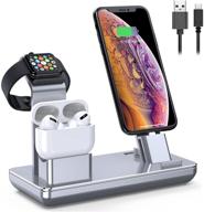 🔌 зарядная станция yofew: обновленное зарядное устройство для apple watch, iphone и airpods - серия 5/4/3/2/1, iphone 11/11 pro/11 pro max и многое другое. логотип