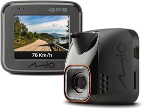 img 4 attached to 🚗 Mio MiVue C570 Mini Car Security Dash Camera - Full HD 1080p, 150° Wide-Angle Lens, Built-in GPS, G-Sensor for Emergency Backup, Auto Power On & Safety Alerts