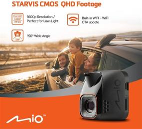 img 3 attached to 🚗 Mio MiVue C570 Mini Car Security Dash Camera - Full HD 1080p, 150° Wide-Angle Lens, Built-in GPS, G-Sensor for Emergency Backup, Auto Power On & Safety Alerts