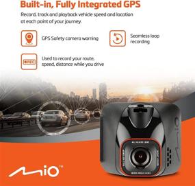 img 2 attached to 🚗 Mio MiVue C570 Mini Car Security Dash Camera - Full HD 1080p, 150° Wide-Angle Lens, Built-in GPS, G-Sensor for Emergency Backup, Auto Power On & Safety Alerts