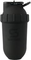 🥤 shakesphere tumbler: protein shaker bottle, 24oz ● innovative capsule shape mixing ● hassle-free cleanup ● no blending ball or whisk required ● bpa free ● effortlessly mix & drink shakes, smoothies, and more (sleek matte black) logo