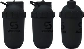 img 2 attached to 🥤 ShakeSphere Tumbler: Protein Shaker Bottle, 24oz ● Innovative Capsule Shape Mixing ● Hassle-Free Cleanup ● No Blending Ball or Whisk Required ● BPA Free ● Effortlessly Mix & Drink Shakes, Smoothies, and More (Sleek Matte Black)