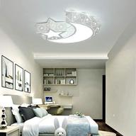 🌙✨ contemporary led flush mount ceiling light chandeliers in moon star shape – perfect for living room, bedroom and kids room logo