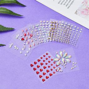 img 1 attached to Rhinestone Stickers Rhinestones Accessory Decorations Makeup