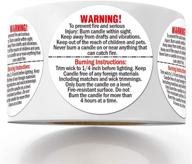 warning stickers container melting votives logo