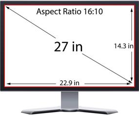 img 2 attached to 💻 High-Quality 27 Inch Laptop Screen Protector | Premium Anti Blue Light & Anti Glare | 16:09 Aspect Ratio