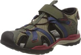 img 4 attached to Geox Borealis Closed Sandals Black Boys' Shoes ~ Sandals