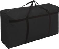 🛍️ kxf 180l extra large waterproof black storage bags with handles - durable carry bags for under bed storage, travel, moving, decorations, gym, school - 100x60x30cm логотип