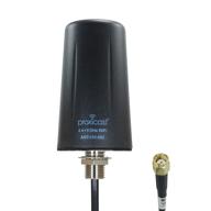 📡 omni-directional wi-fi 802.11 b/g/n/ac/ax antenna - vandal resistant, low profile - dual band 2.4/5.8 ghz - 3-5 dbi gain - fixed mount - 10 ft coax lead with rp-sma connector logo