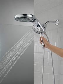img 3 attached to 💦 Ultimate Shower Combo: DELTA FAUCET HydroRain 58680-25 with Chrome Finish