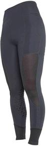 img 1 attached to 🏇 Charcoal Women's Riding Tights - Shires Aubrion Miller, Equestrian Pants for Horse Riding