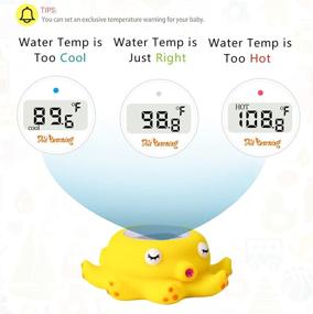 img 2 attached to Doli Yearning Digital Baby Thermometer Bath Thermometer: A Essential Safety Product for Kids' Bathroom – Yellow Octopus, Dual Reading in Fahrenheit and Celsius, with Floating Feature