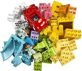 img 3 attached to 🧱 Набор кубиков LEGO DUPLO Classic Deluxe Brick Box 10914 - образовательная игрушка для детей от 18 месяцев и старше - включает коробку для хранения - 85 деталей.