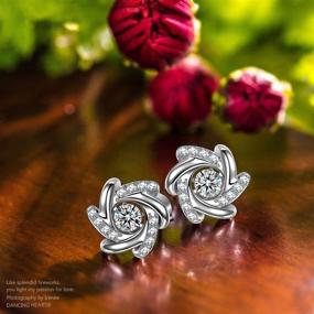 img 2 attached to 💃 Dancing Heart ✦Sparkle✦ Earrings - Hypoallergenic Stud Earrings for Women & Girls | Allergy-Free Fine Jewelry with Perfect Packaging - Ideal Gifts