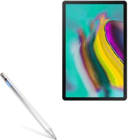 img 4 attached to 🖊️ BoxWave Stylus Pen for Samsung Galaxy Tab S5e LTE - AccuPoint Active Stylus with Ultra Fine Tip - Metallic Silver