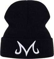 🧢 goku majin buu dragon ball winter beanie hat - wtrepkon soft cord knit skiing cap for men and women, warm and cozy logo