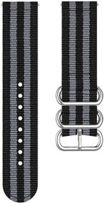 img 3 attached to 🎯 Corgeut Quick Release Nylon Watchband: Perfect Blend of Style and Convenience