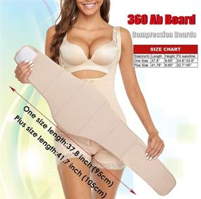 img 3 attached to 🩺 Post-Surgery 360 Liposuction Abdominal Board Wrap – Compressive Lipo Board for Flattening Abdomen, with Foams, Beige (One Size)