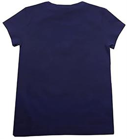 img 1 attached to 👕 Ralph Lauren Polo Girls XL (16) Navy Crewneck T-Shirt with White Pony Design - x_l