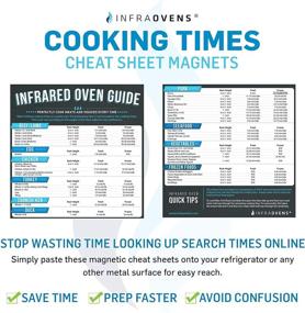 img 3 attached to 📖 Infrared Convection Accessories for NuWave Oven Pro, Pro Plus, Elite & Primo - Cooking Times Magnets, Cookbooks, Cheat Sheets, Steak Doneness Guide & Conversion Charts: Your Complete Quick Reference Solution