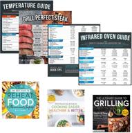 📖 infrared convection accessories for nuwave oven pro, pro plus, elite & primo - cooking times magnets, cookbooks, cheat sheets, steak doneness guide & conversion charts: your complete quick reference solution логотип