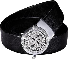 img 3 attached to 💎 Rhinestone Dollar Automatic Men's Accessories with a Trendy Ratchet Fashion