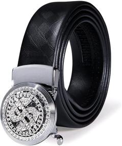 img 4 attached to 💎 Rhinestone Dollar Automatic Men's Accessories with a Trendy Ratchet Fashion