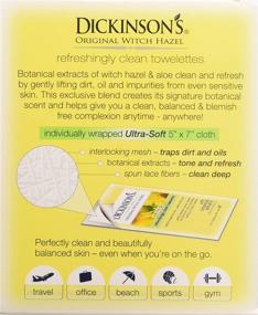 img 1 attached to 🍃 Dickinsons Original Witch Hazel Oil Control Towelettes, Set of 3 Packs, 20 Count each