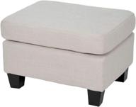 🛋️ rosella linen fabric ottoman by christopher knight home logo