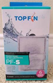 img 4 attached to 🔌 6 Count Top Fin Silenstream PF-S Small Filter Cartridges for PF10 Power Filters (5.5in x 3.1in) - Refill