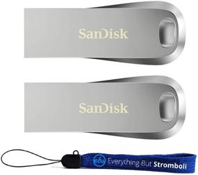 img 3 attached to 💻 SanDisk 32GB Ultra Luxe USB 3.1 Flash Drive (Bulk 2 Pack) - High Speed 150MB/s - Compatible with Computer, Laptop - Bundle with Everything But Stromboli Lanyard