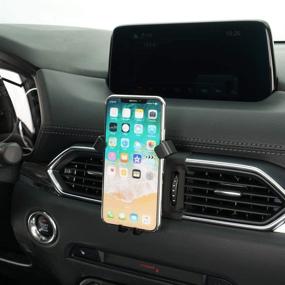 img 3 attached to Держатель телефона Beerte для Mazda CX-5 2017-2021: Регулируемое крепление для iPhone и Samsung