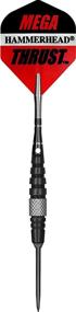 img 1 attached to 🎯 High Performance Bottelsen Hammer Head Steel Tip 90% Tungsten Mega Thrust Black Steal 5/16-Inch Diameter Dart for Precise Dart Throwers