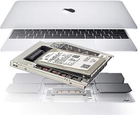 img 1 attached to 📀 OSGEAR 9,5 мм SATA HDD SSD Замена кэдди для Apple Unibody A1278 A1286 A1297 Pro 13'' 15'' 17'' 2008-2012 - BD DVD CD RW Blu Ray ROM ODD Bay Tray Adapter