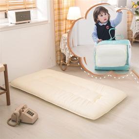 img 4 attached to 🛏️ YOSHOOT Portable Toddler Mattress: Convenient Foldable Kids' Bed for Home Storage