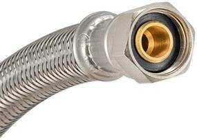 img 2 attached to 🚰 48078 Eastman Braided Stainless Steel Faucet Connector, 3/8" Comp, 36" Length, No-Leak Design