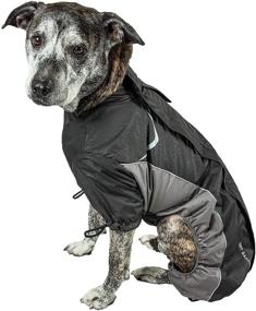 img 3 attached to 🐕 Durable and Adjustable DogHelios Blizzard Full-Bodied Jacket with 3M Reflective Design