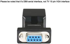 img 1 attached to 🔌 DTECH DB9 to RJ45 Serial Adapter - RS232 Female to RJ45 Female Ethernet Converter | Compatible with Standard 9 Pin RS-232 Devices | Enhanced SEO