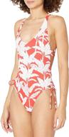 body glove womens ruched swimsuit logo
