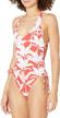 body glove womens ruched swimsuit logo
