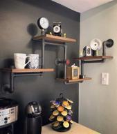 📚 industrial rustic modern wood ladder pipe wall shelf: 4 layer pipe design bookshelf - diy shelving solution логотип