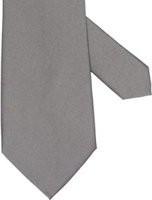 img 2 attached to Belluno Solid Satin Plain Necktie Men's Accessories