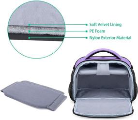 img 1 attached to ✨ Yarwo Carrying Case for Cricut Joy: Portable Tote Bag with Craft Accessories Storage - Purple